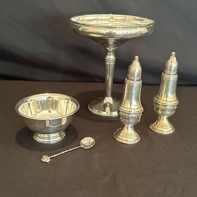 Sterling Silver Salt and Pepper Shakers, Candy Dishes and More (LR-KL)