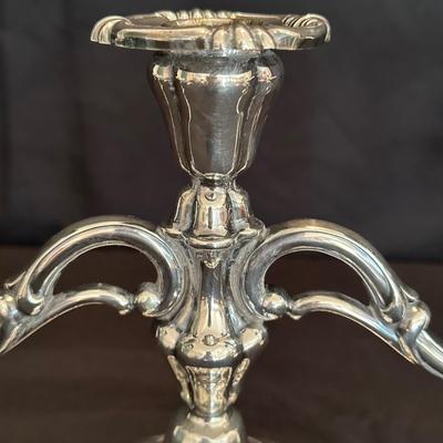 Sterling Silver Candelabras & Gorham Sterling Candle Holders (LR-KL)