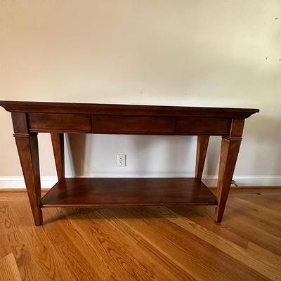 Wooden Console Table with Glass Top (EW-KL)
