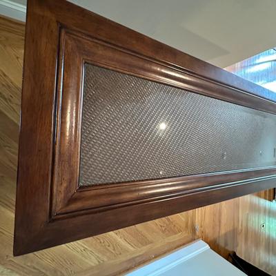 Wooden Console Table with Glass Top (EW-KL)