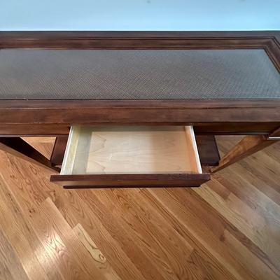 Wooden Console Table with Glass Top (EW-KL)