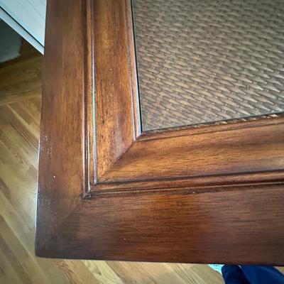 Wooden Console Table with Glass Top (EW-KL)