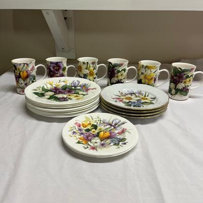 Email De Limoges Plates & More Floral Dishes (S-MG)