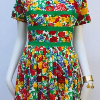 Vintage YSL  70'S Poppy Dress