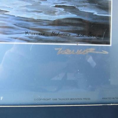 Lot 48:  Large Celebrate The Timber Wolf Print, Six-Pack Print, Signed