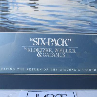 Lot 48:  Large Celebrate The Timber Wolf Print, Six-Pack Print, Signed