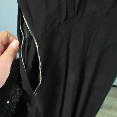 Lot 50:  Vintage Ladies Black Dress With Sequins