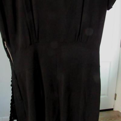 Lot 50:  Vintage Ladies Black Dress With Sequins