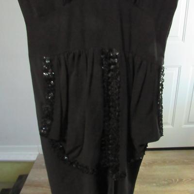 Lot 50:  Vintage Ladies Black Dress With Sequins