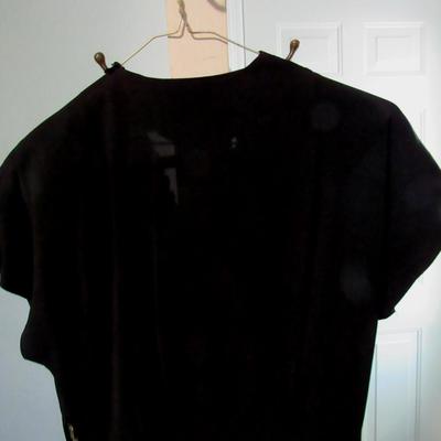 Lot 50:  Vintage Ladies Black Dress With Sequins