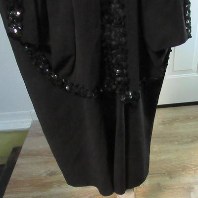 Lot 50:  Vintage Ladies Black Dress With Sequins