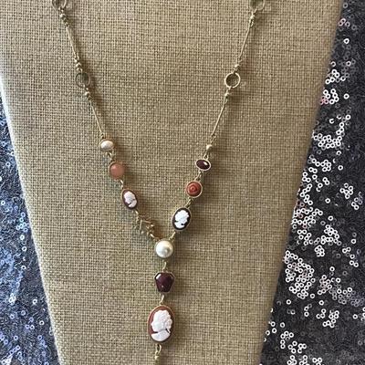 Cabi Fall 2021Â Cameo style Necklace  Vintage style