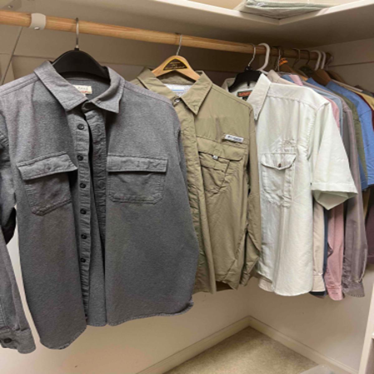 Men’s Size L Shirts Columbia, Lands End, LL Bean & More (PC2RG)