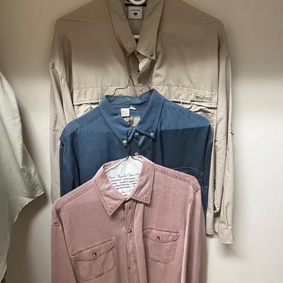 Menâ€™s Size L Shirts - Columbia, Lands End, LL Bean & More (PC2-RG)