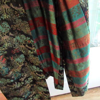Lot 58:  Vintage 42" Long Tapestry Style Over Coat, Size Unknown, Very Nice Condition