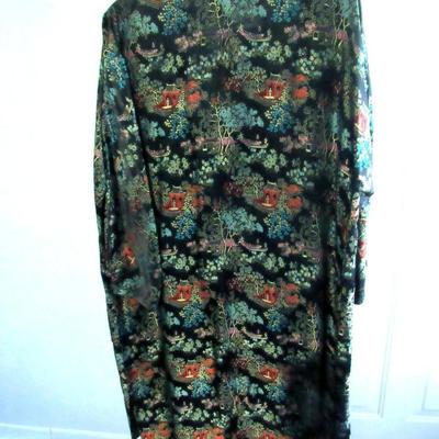 Lot 58:  Vintage 42" Long Tapestry Style Over Coat, Size Unknown, Very Nice Condition