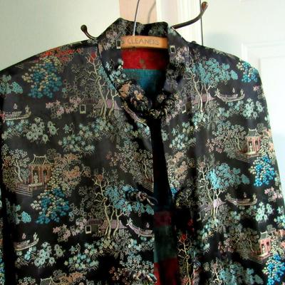 Lot 58:  Vintage 42" Long Tapestry Style Over Coat, Size Unknown, Very Nice Condition