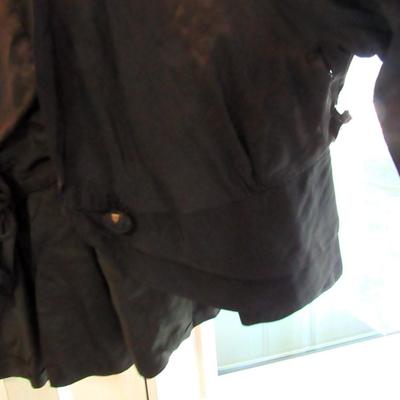 Lot 61:  Antique Black Fancy Short Jacket Top, Read Description, See All Photos