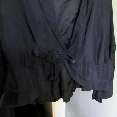 Lot 61:  Antique Black Fancy Short Jacket Top, Read Description, See All Photos