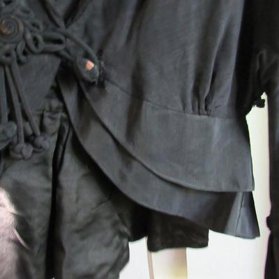 Lot 61:  Antique Black Fancy Short Jacket Top, Read Description, See All Photos