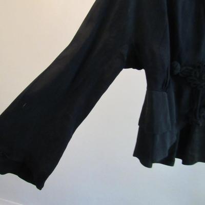 Lot 61:  Antique Black Fancy Short Jacket Top, Read Description, See All Photos