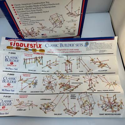Fiddlestix Setlist Retro Toys-n-Things Fabulous Fiddlestix Wooden Rod and Connector ...