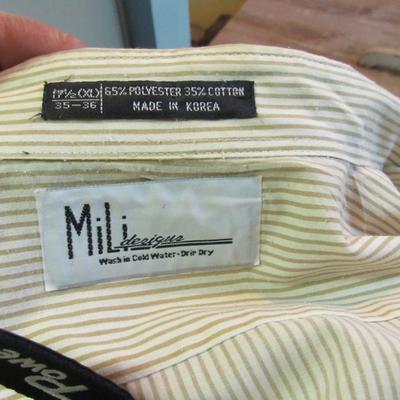 Lot 62: Men's Vintage Button Down Shirt, 17 1/2 XL, Mili Designs