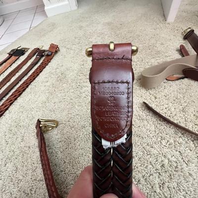 Coach, Brighton, Columbia & More Menâ€™s Leather Belts Plus Wallets (PC1-RG)