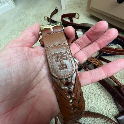 Coach, Brighton, Columbia & More Menâ€™s Leather Belts Plus Wallets (PC1-RG)