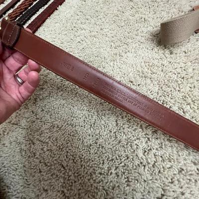 Coach, Brighton, Columbia & More Menâ€™s Leather Belts Plus Wallets (PC1-RG)