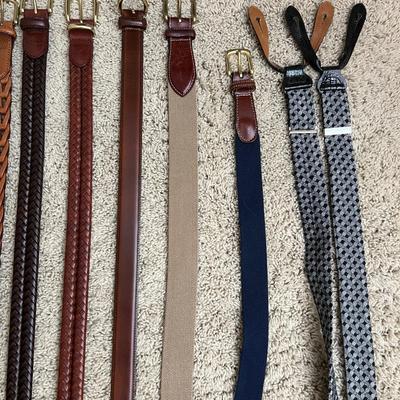 Coach, Brighton, Columbia & More Menâ€™s Leather Belts Plus Wallets (PC1-RG)