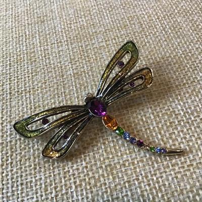 Monet Dragonfly Brooch