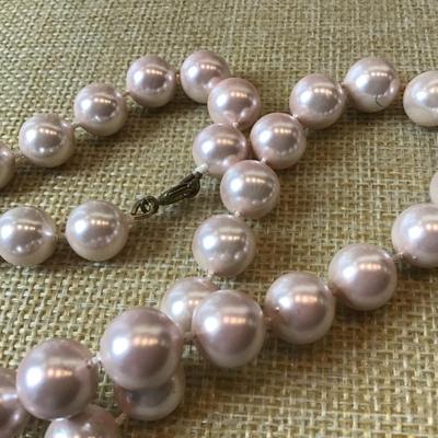 Vintage Baby Pink Necklace
