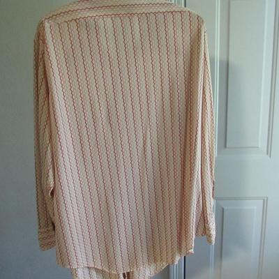 Lot 63:  Vintage Men's Button Down Shirt, Kmart Knit Dress Shirt, 17/33, Poly/Triacetate