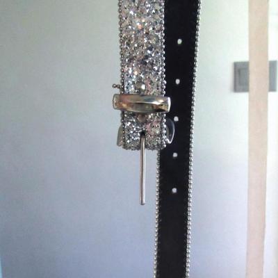 Lot 64:  Vintage Glittery Ladies Belt 42" Long