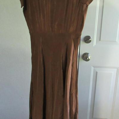 Lot 71: Nice Vintage 1950s Ladies 2 Piece Long Dress and Jacket Set, Ann Kauffmen, See All Photos