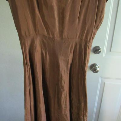 Lot 71: Nice Vintage 1950s Ladies 2 Piece Long Dress and Jacket Set, Ann Kauffmen, See All Photos