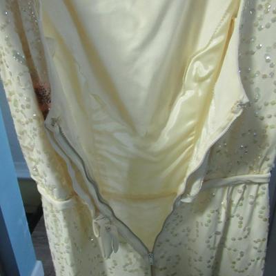 Lot 72: Vintage Fancy Sequinned Dress, Partially Machine and Hand Sewn, No Labels, Size Unknown
