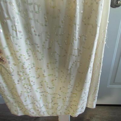 Lot 72: Vintage Fancy Sequinned Dress, Partially Machine and Hand Sewn, No Labels, Size Unknown