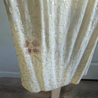 Lot 72: Vintage Fancy Sequinned Dress, Partially Machine and Hand Sewn, No Labels, Size Unknown