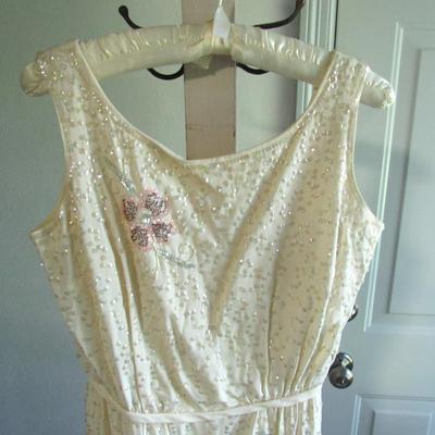 Lot 72: Vintage Fancy Sequinned Dress, Partially Machine and Hand Sewn, No Labels, Size Unknown