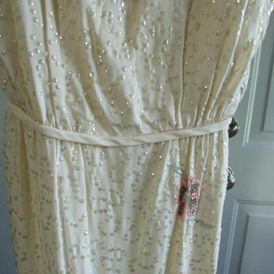 Lot 72: Vintage Fancy Sequinned Dress, Partially Machine and Hand Sewn, No Labels, Size Unknown