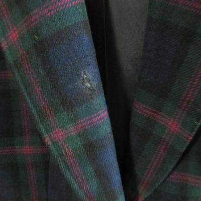 Lot 74: Vintage Blue Plaid Pendleton Woolen Mills 100% Virgin Wool Blazer, Size 12