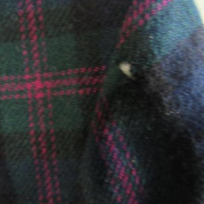 Lot 74: Vintage Blue Plaid Pendleton Woolen Mills 100% Virgin Wool Blazer, Size 12