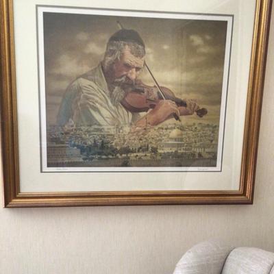 Framed Matted Signed Print