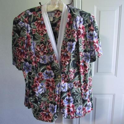 Lot 75: Vintage 1980s Ladies Top and Skirt, CB New York, Size 20