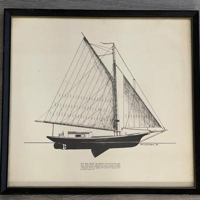 H.C ADAMSON 1973 Oyster Sloop Modesty from the lines of the 19th Century Oyster Sloop