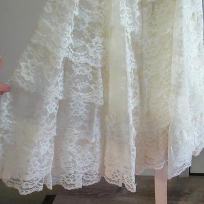 Lot 78: Vintage Lacy Girl's Dress, Made in USA, Size 5