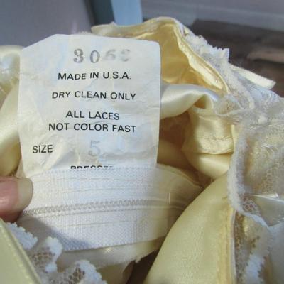 Lot 78: Vintage Lacy Girl's Dress, Made in USA, Size 5