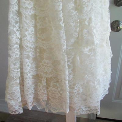 Lot 78: Vintage Lacy Girl's Dress, Made in USA, Size 5